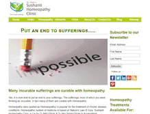 Tablet Screenshot of homeopathyhelps.com